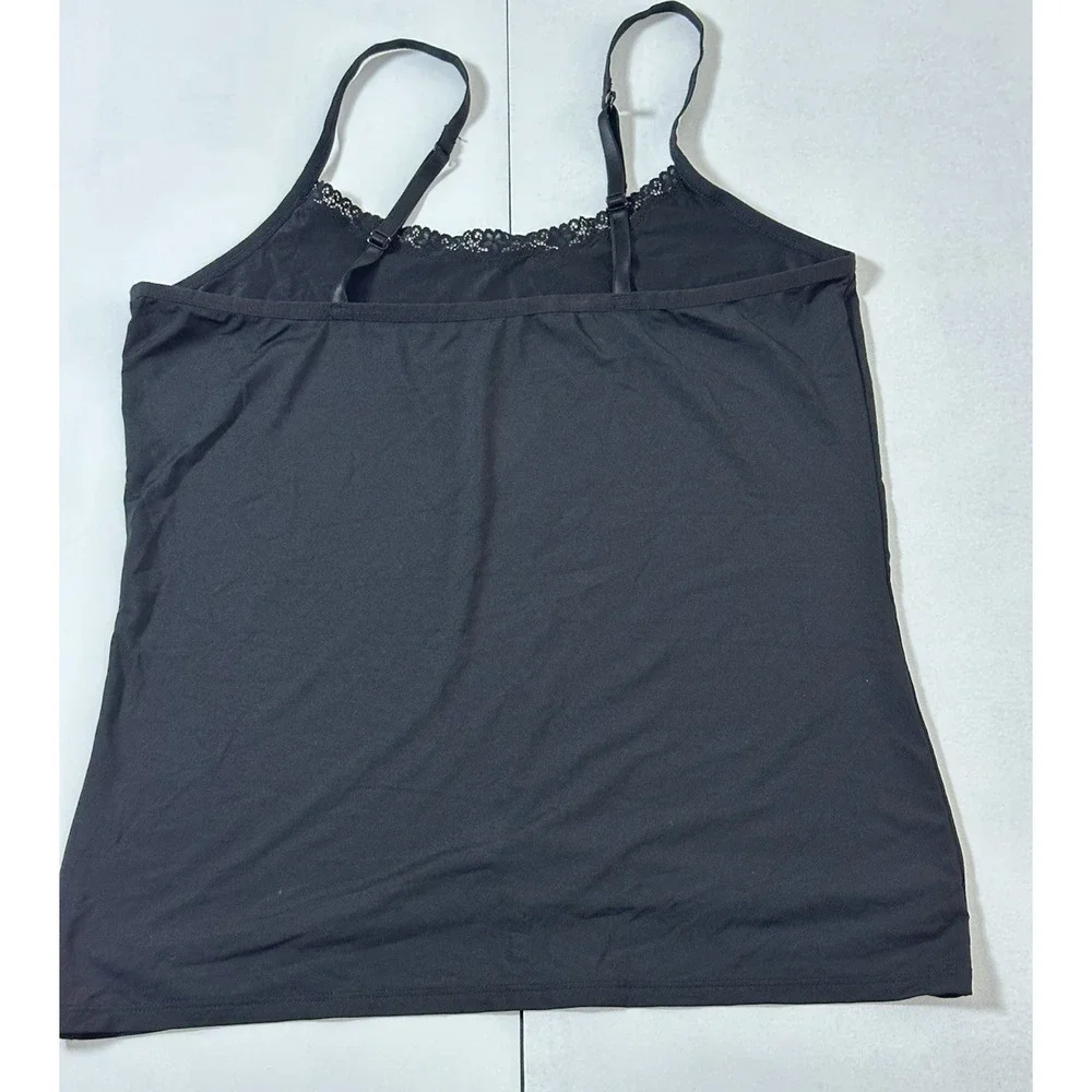 Women’s Secret‎ Treasure Sleepwear Black Stretchy Cami Top Size XL
